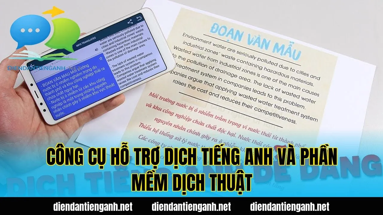 Công cụ hỗ trợ dịch tiếng Anh và phần mềm dịch thuật