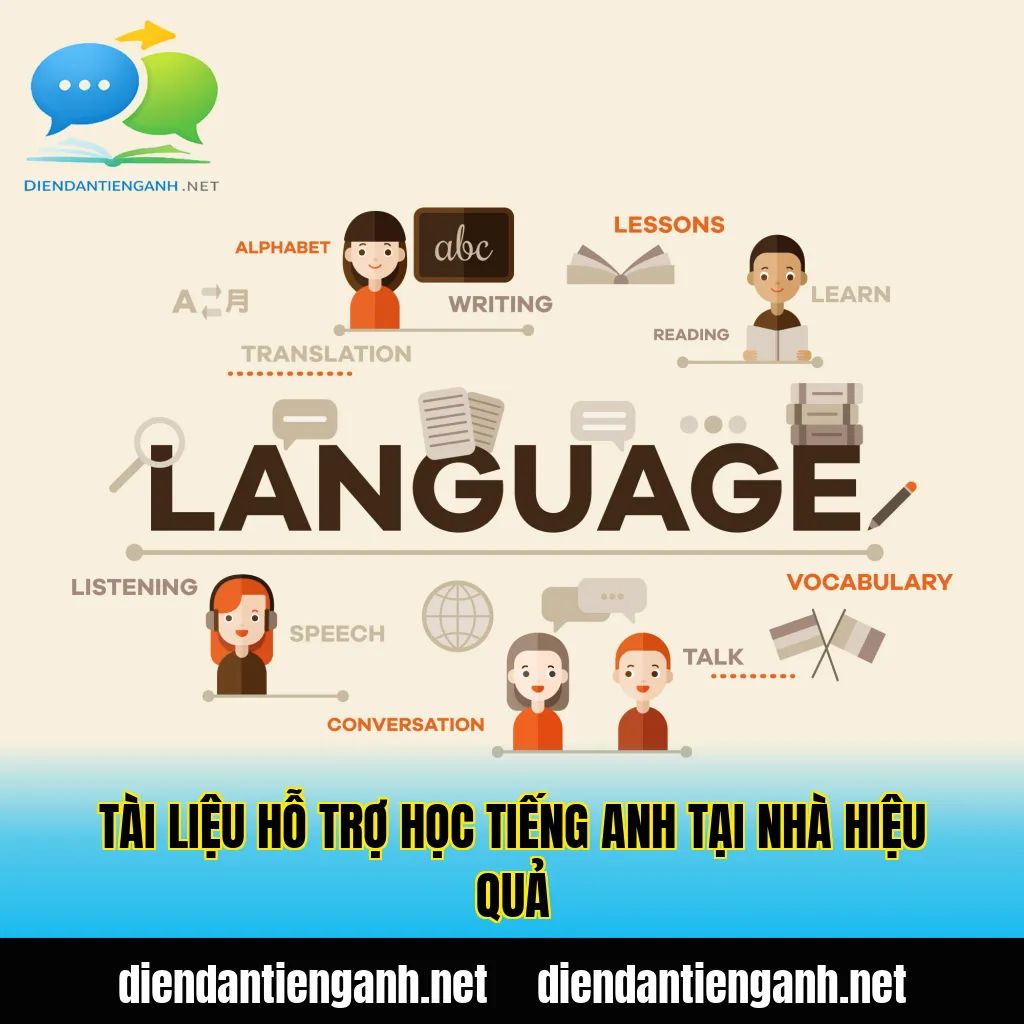 Tài liệu hỗ trợ học tiếng Anh tại nhà hiệu quả