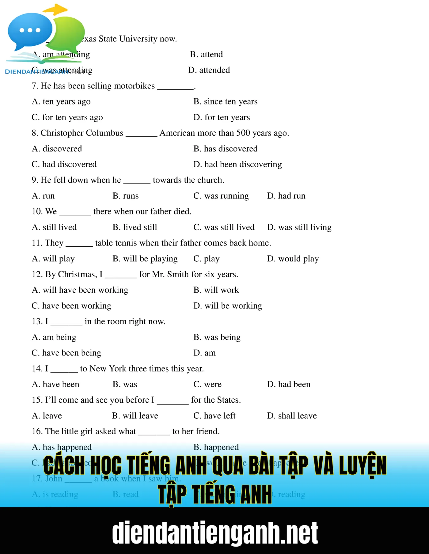 cách học tiếng anh qua bài tập và luyện tập tiếng anh