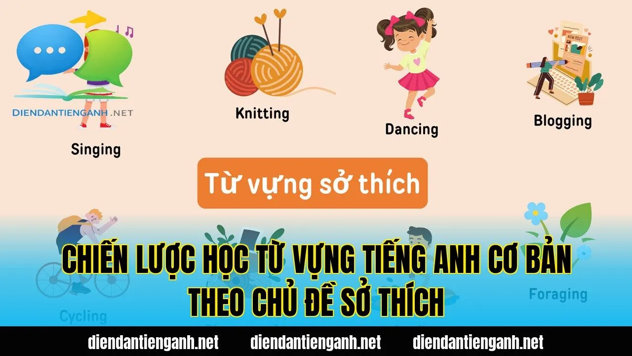 chiến lược học từ vựng tiếng anh cơ bản theo chủ đề sở thích