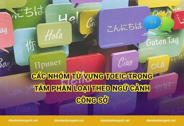 Các nhóm từ vựng TOEIC trọng tâm phân loại theo ngữ cảnh công sở