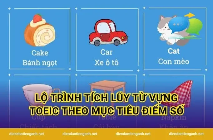 Lộ trình tích lũy từ vựng TOEIC theo mục tiêu điểm số